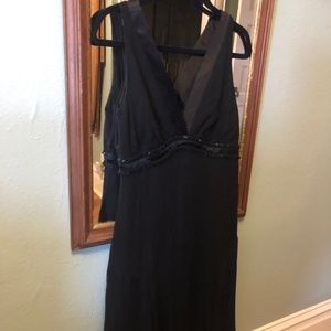 Holiday Perfect Black Silk Dress